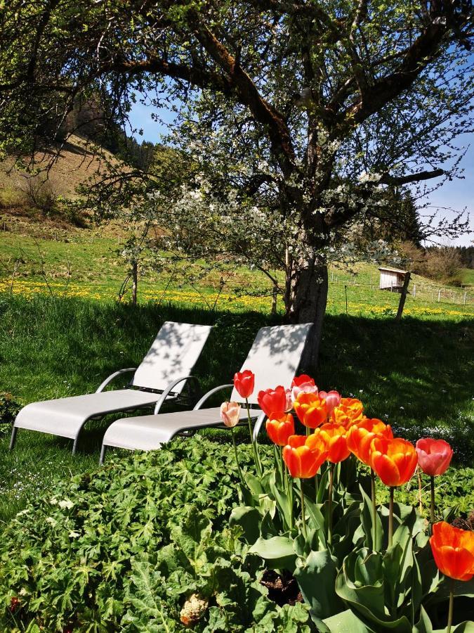 Ferienwohnung Blumenoase Allgäu Schwanden Exterior foto