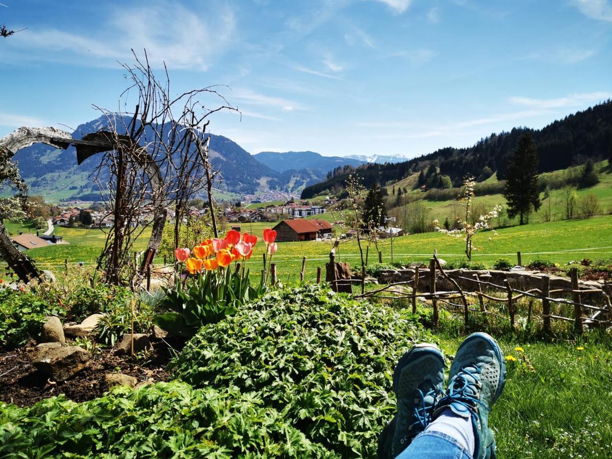 Ferienwohnung Blumenoase Allgäu Schwanden Exterior foto