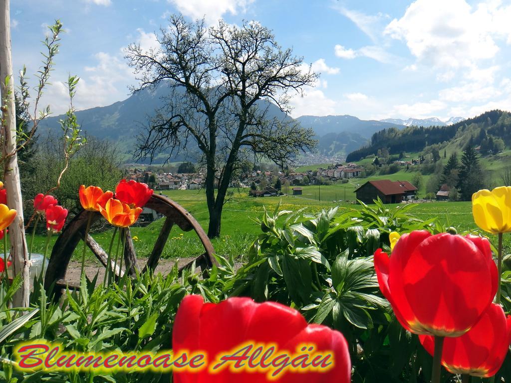 Ferienwohnung Blumenoase Allgäu Schwanden Exterior foto